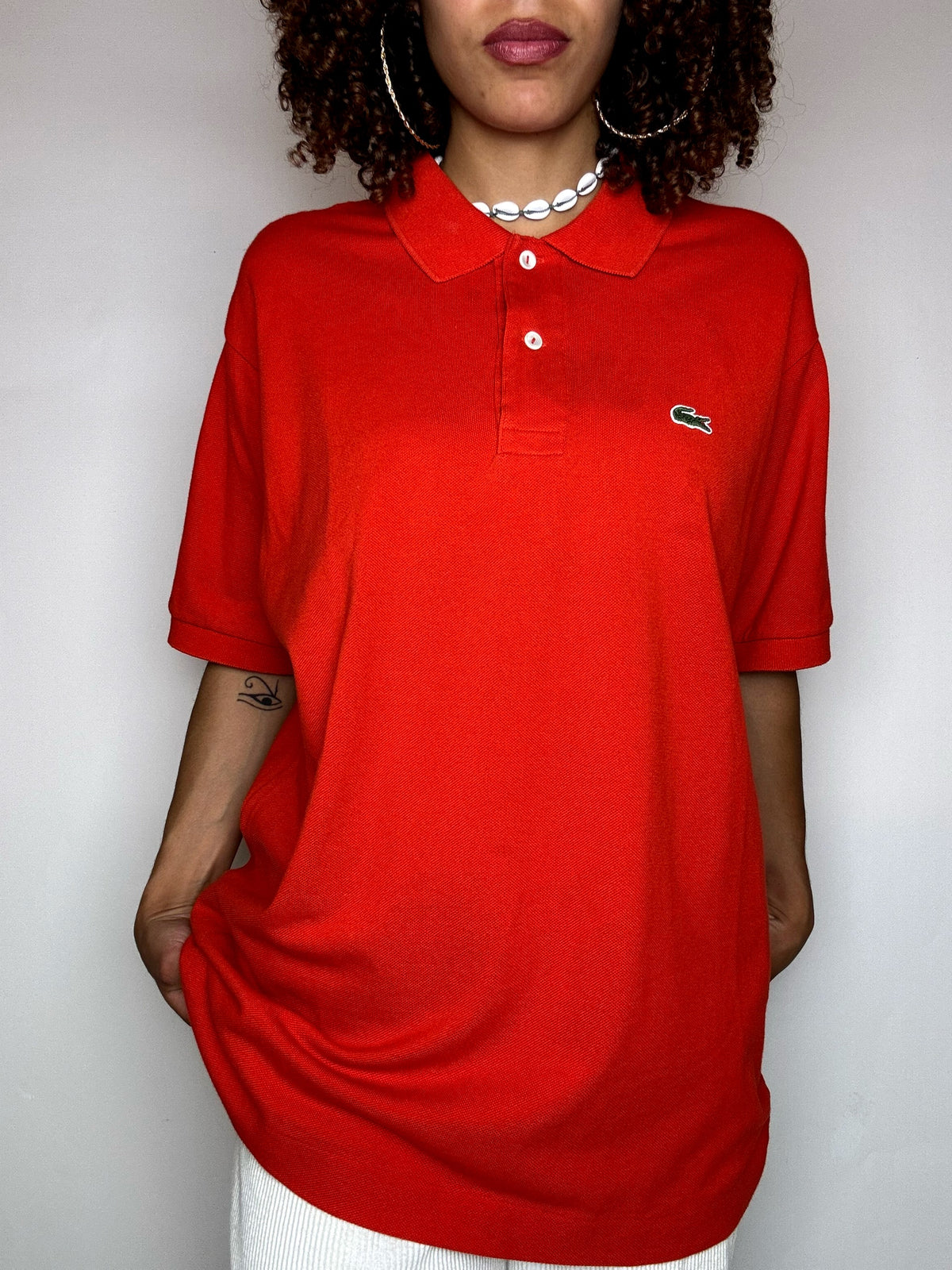 LACOSTE M vintage sky blue short-sleeved polo shirt