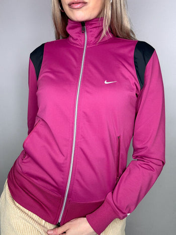 Veste de sport cintrée fushia NIKE S vintage