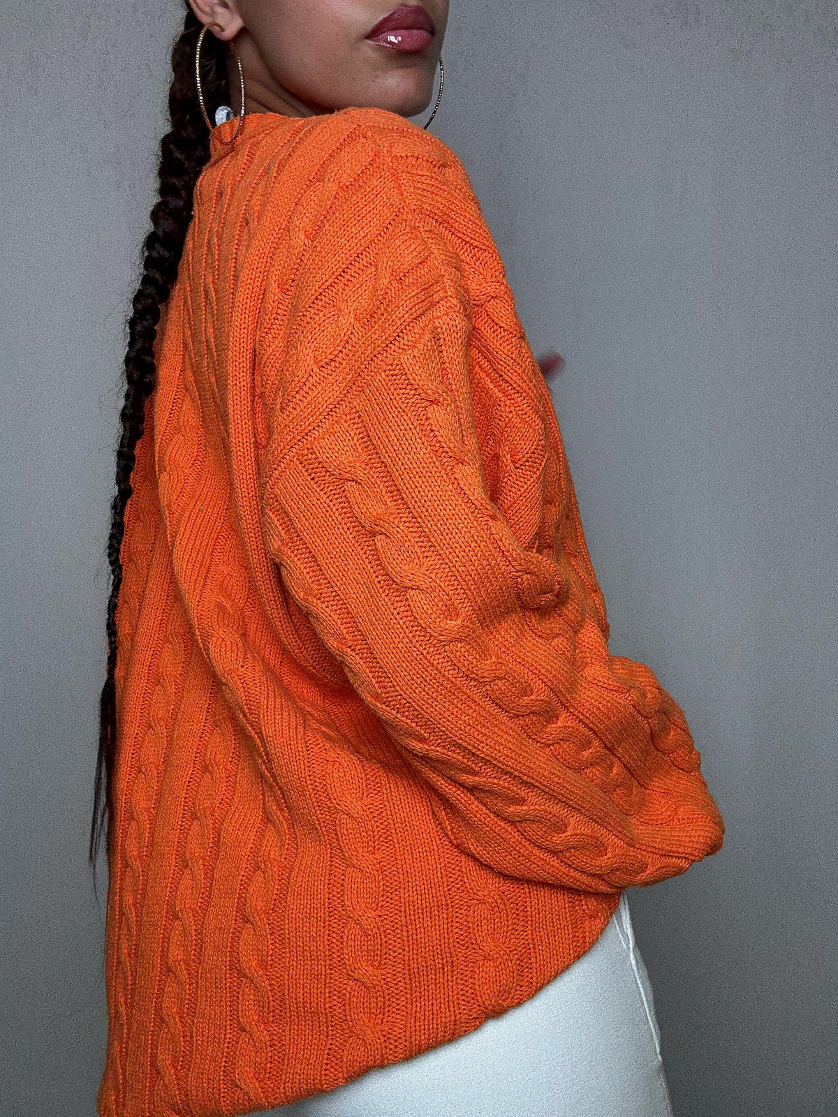 Pull d'été orange XL vintage