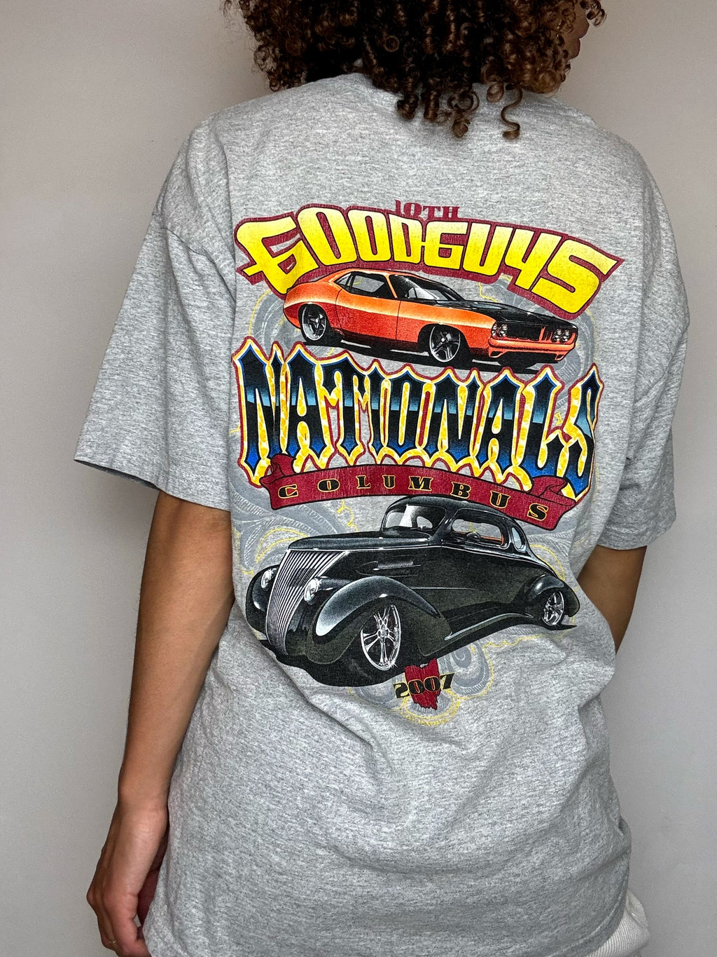 Tee shirt gris GOODGUYS COLOMBUS L vintage