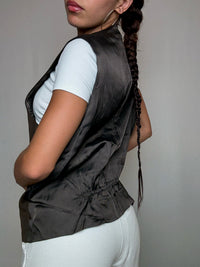 Gilet de costume brun L/XL vintage