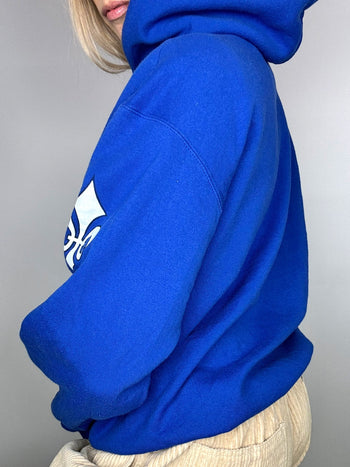 Sweat à capuche bleu MARYMOUNT x CHAMPION M vintage