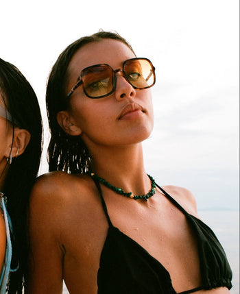 Arcadia - écailles de tortue avec verres jaunes