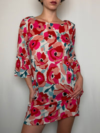 Bedrucktes Etuikleid M/L Vintage