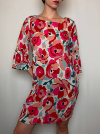 Bedrucktes Etuikleid M/L Vintage