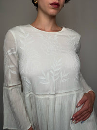 Robe en coton blanche Esprit S vintage