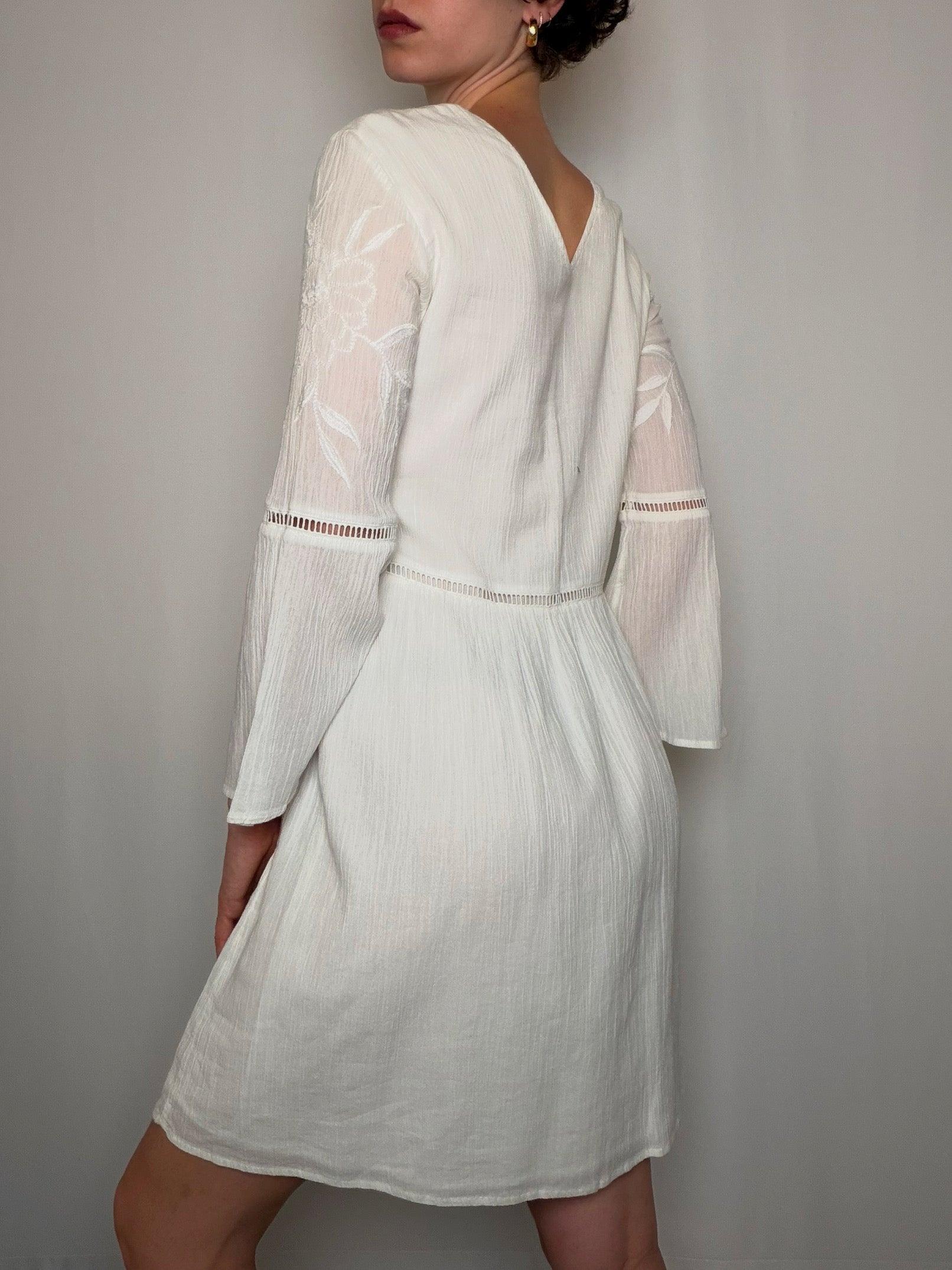 Robe en coton blanche Esprit S vintage