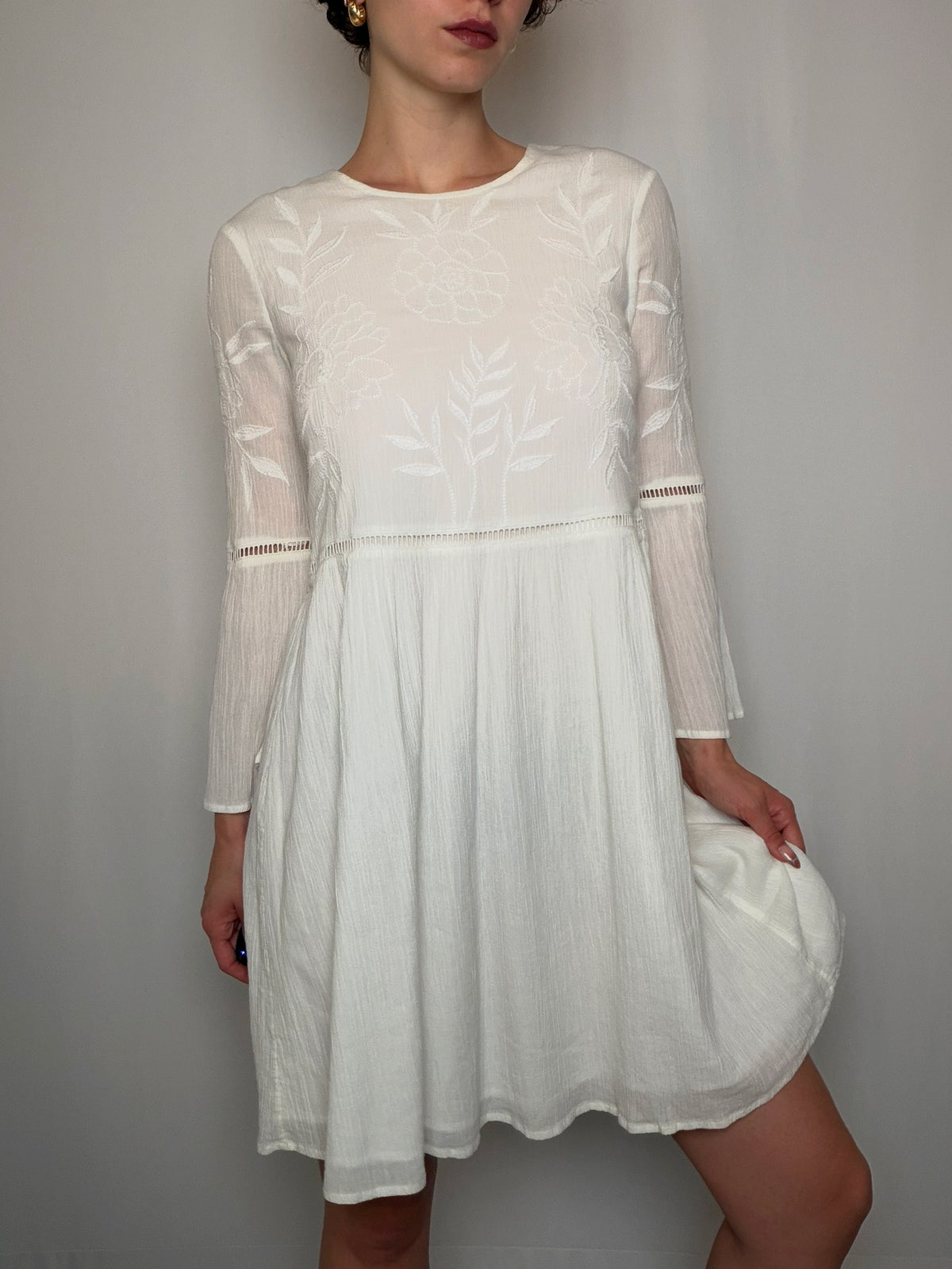 Robe en coton blanche Esprit S vintage