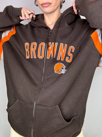 NFL x REEBOK XL Vintage Brauner Hoodie