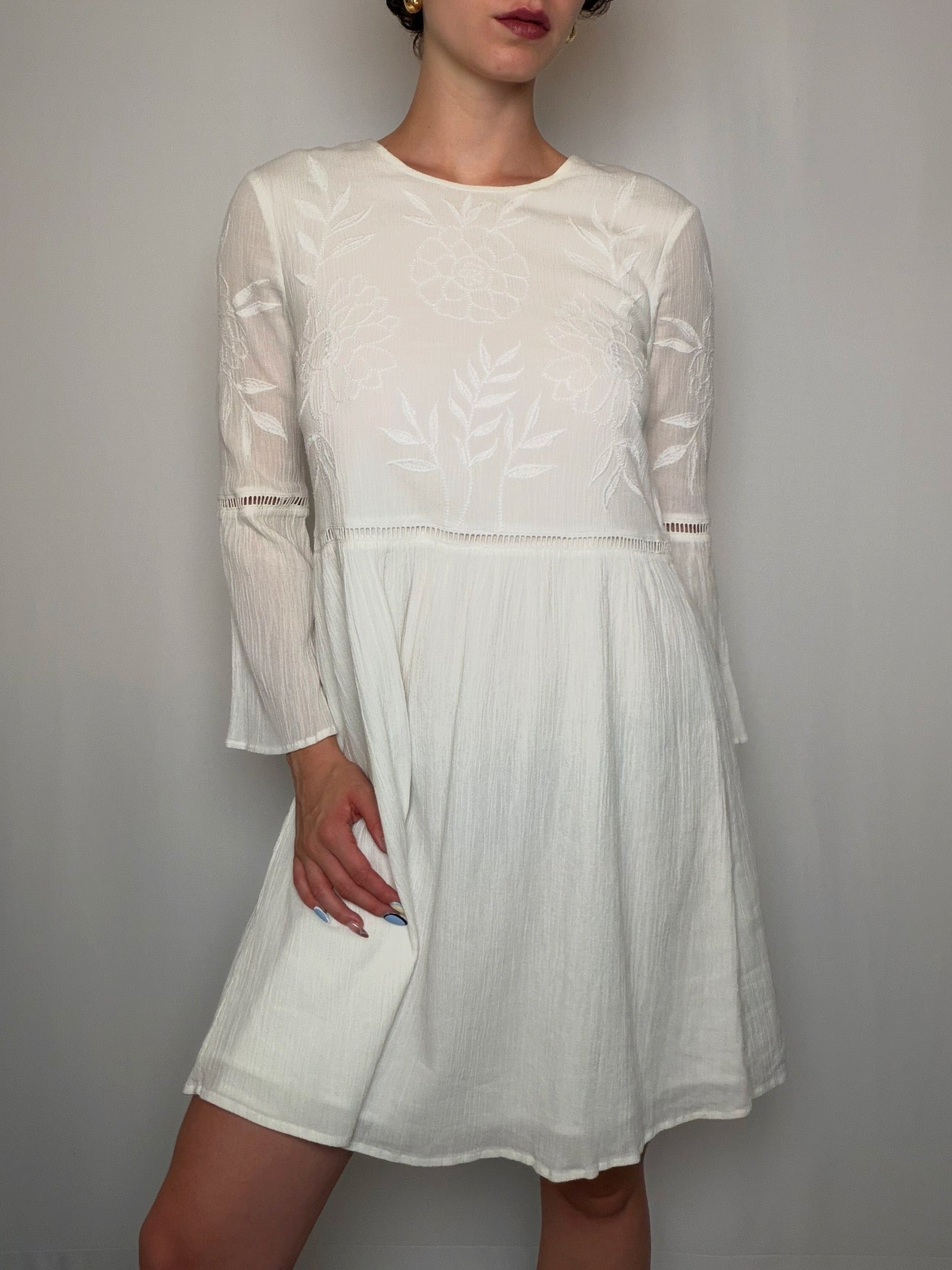 Robe en coton blanche Esprit S vintage