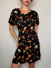 Robe droite imprimée M/L vintage