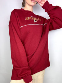 NFL L vintage burgundy crew neck sweatshirt