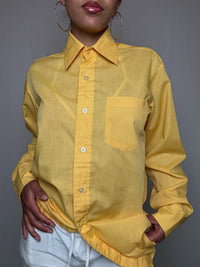 Chemise jaune L vintage