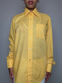 Chemise jaune L vintage