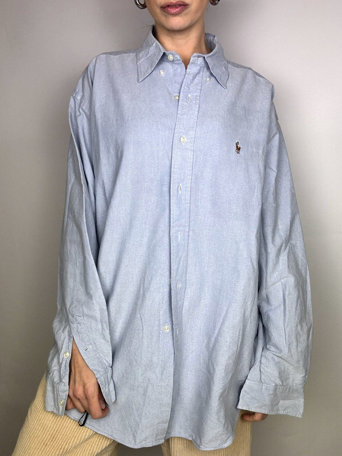 RALPH LAUREN L Vintage Blue Shirt
