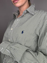 RALPH LAUREN Vintage Green Striped Shirt