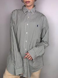 RALPH LAUREN Vintage Green Striped Shirt