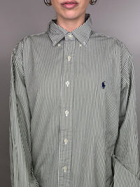 RALPH LAUREN Vintage Green Striped Shirt