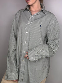 RALPH LAUREN Vintage Green Striped Shirt