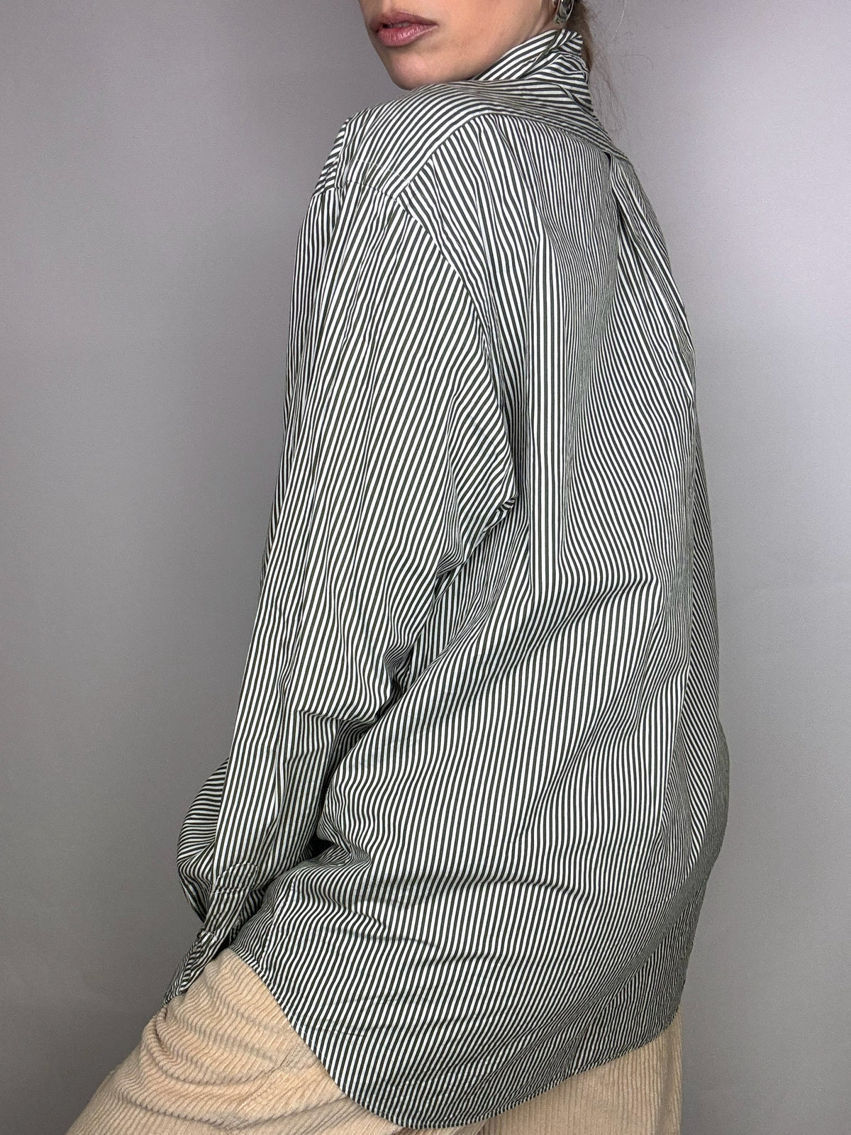 RALPH LAUREN Vintage Green Striped Shirt