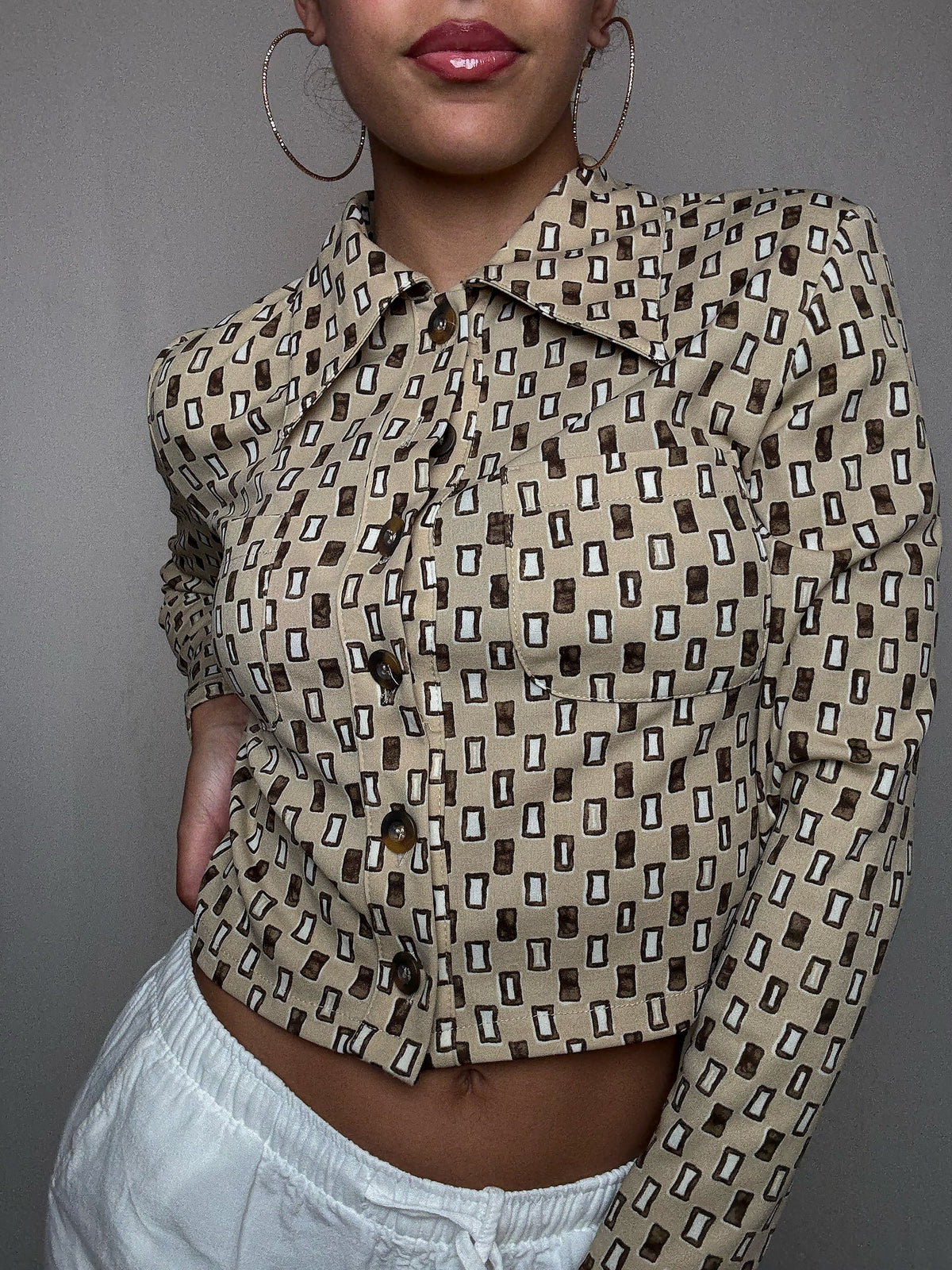 Chemise imprimée S vintage