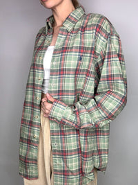 RALPH LAUREN XL Vintage Green Plaid Shirt