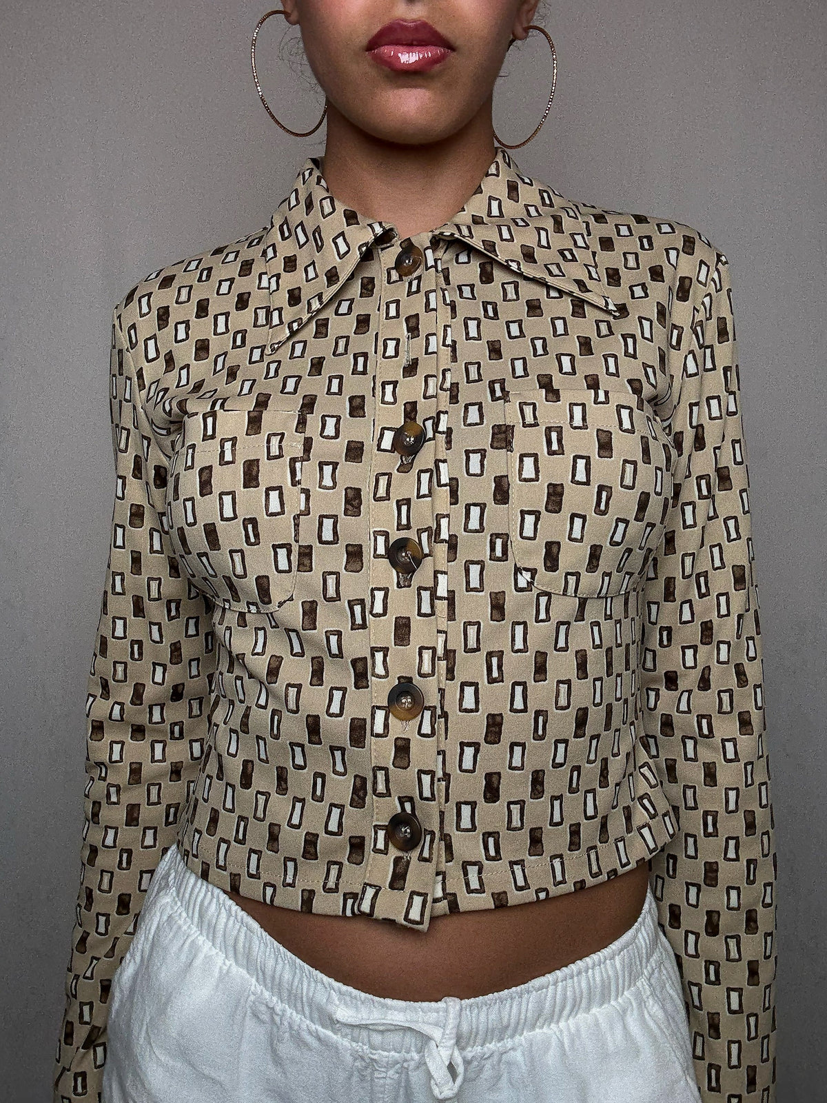 Chemise imprimée S vintage