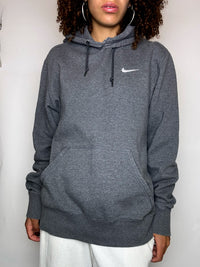 Sweat à capuche gris NIKE M vintage