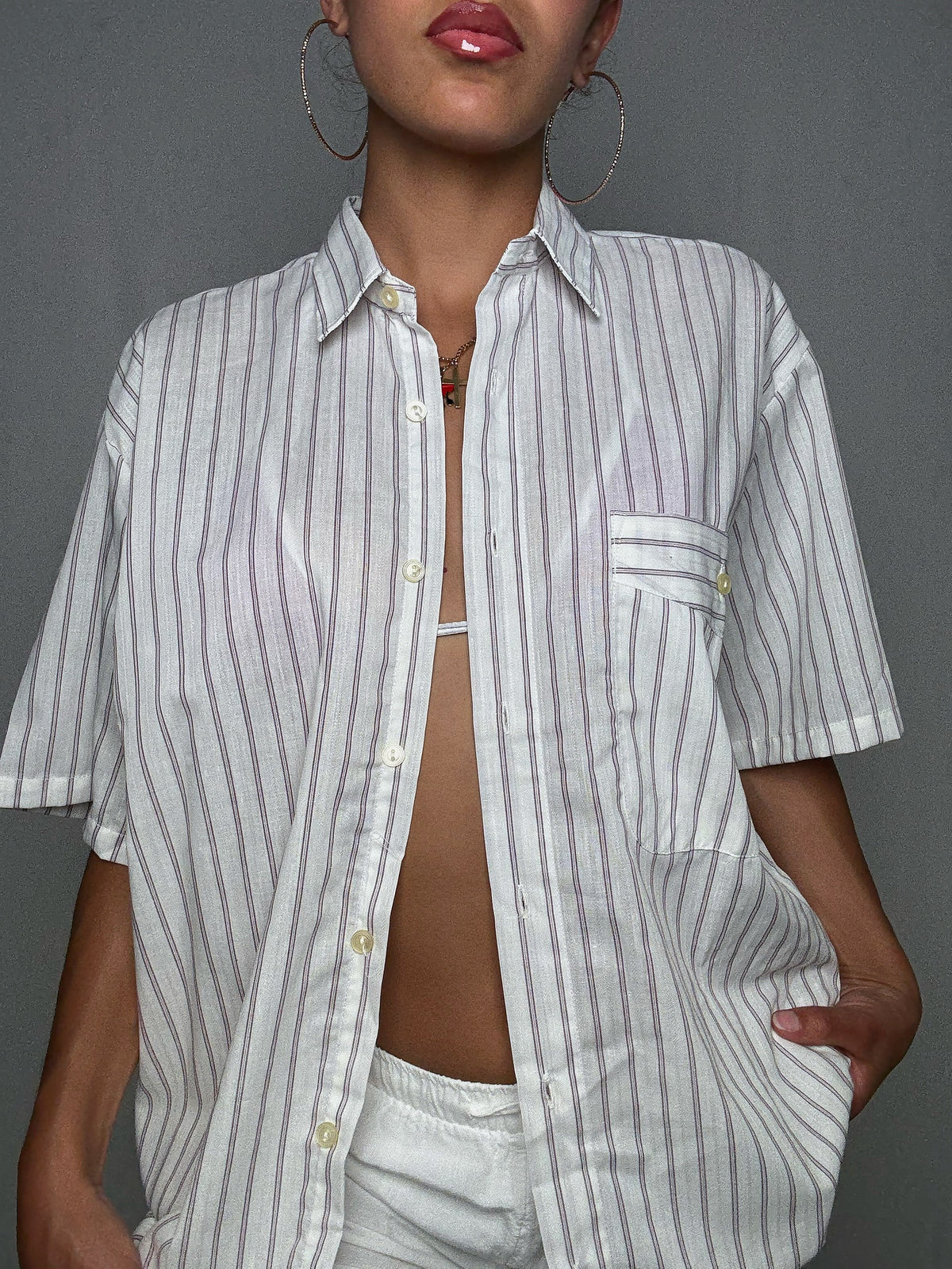 Chemise rayée XL vintage