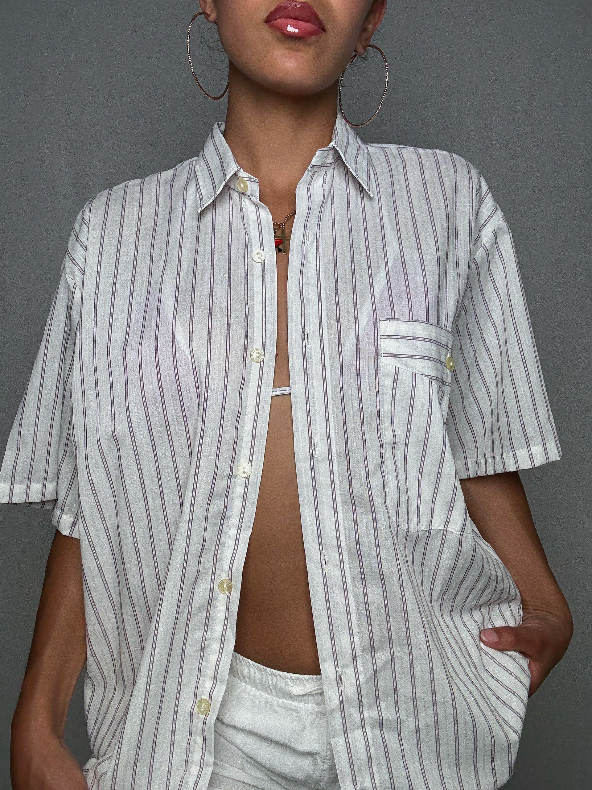 Chemise rayée XL vintage