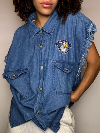Vintage L/XL Denim Shirt