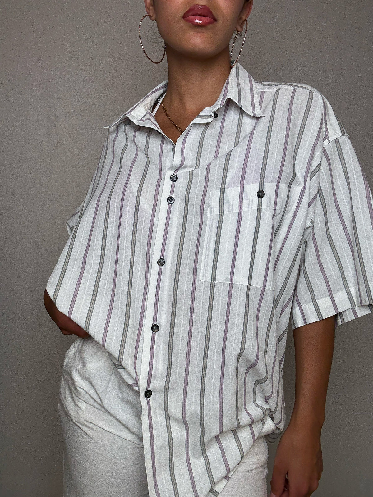 Chemise rayée XL vintage