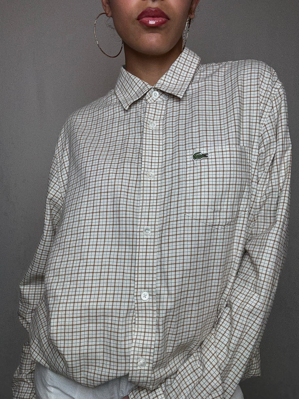 Chemise à carreaux Lacoste L vintage