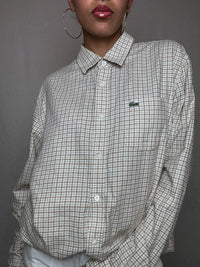 Chemise à carreaux Lacoste L vintage