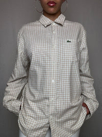 Chemise à carreaux Lacoste L vintage
