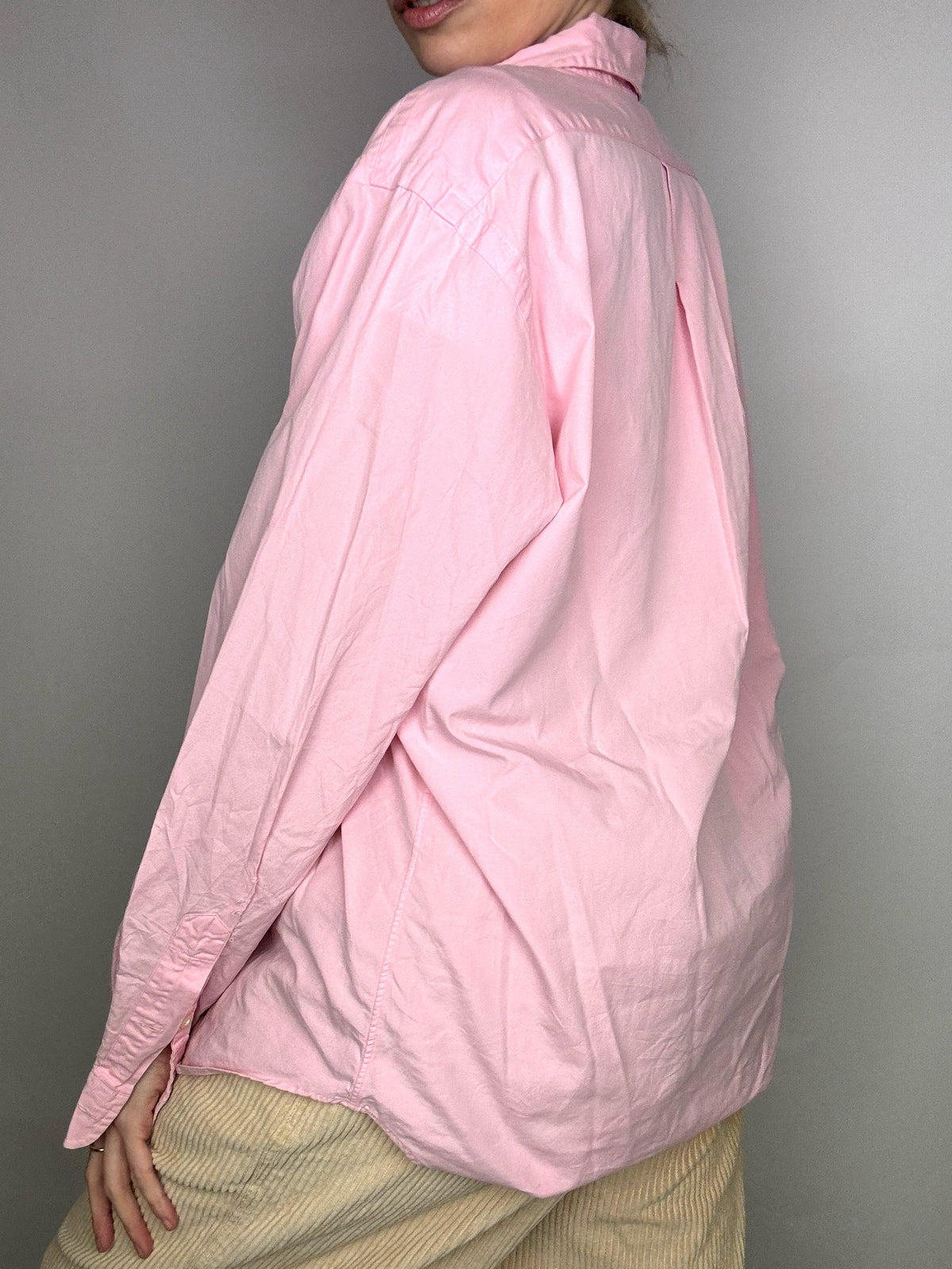 RALPH LAUREN M Vintage klassisch geschnittenes rosa Hemd