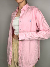 RALPH LAUREN M Vintage klassisch geschnittenes rosa Hemd