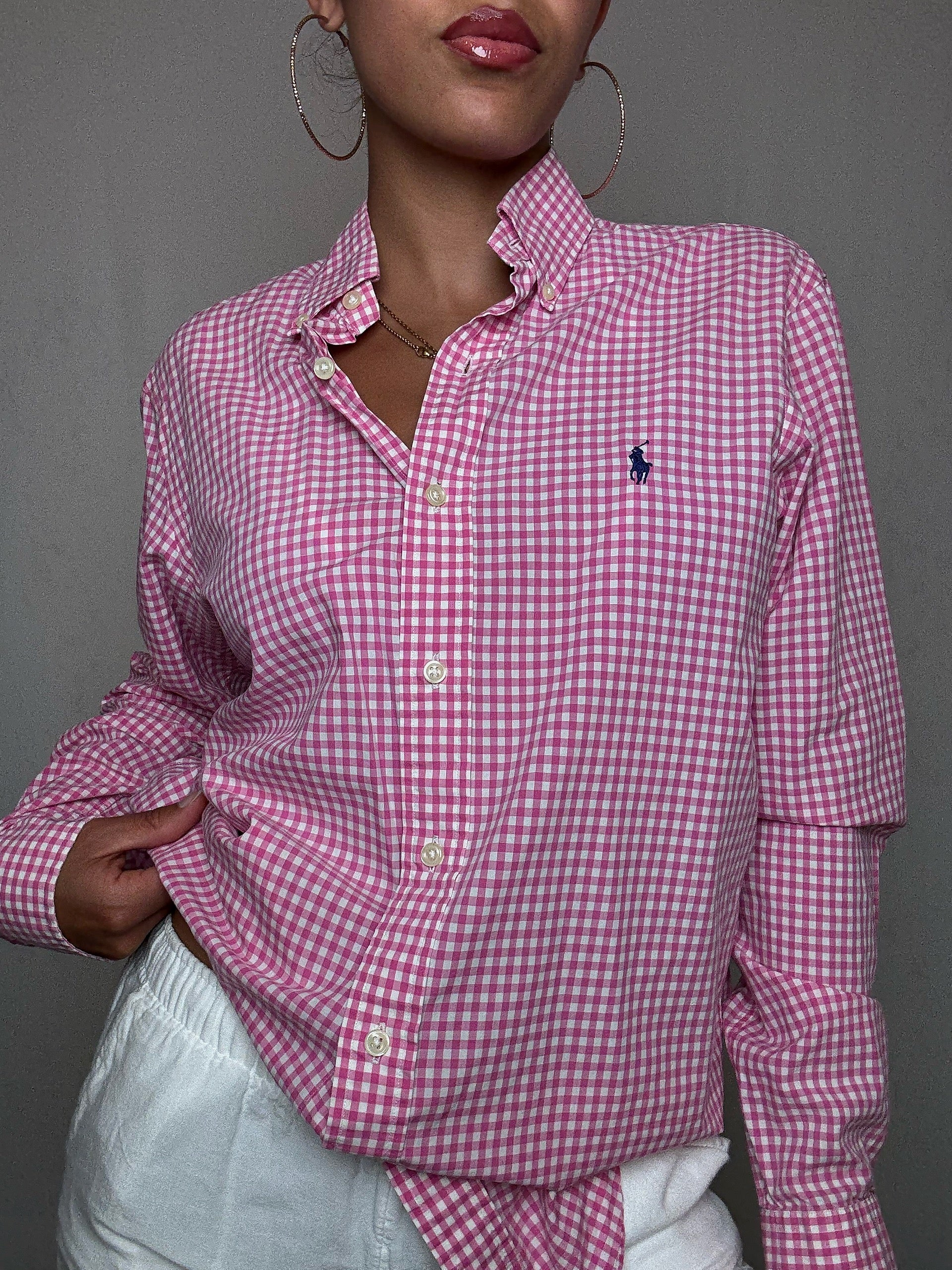 Chemise à carreaux Ralph Lauren S vintage
