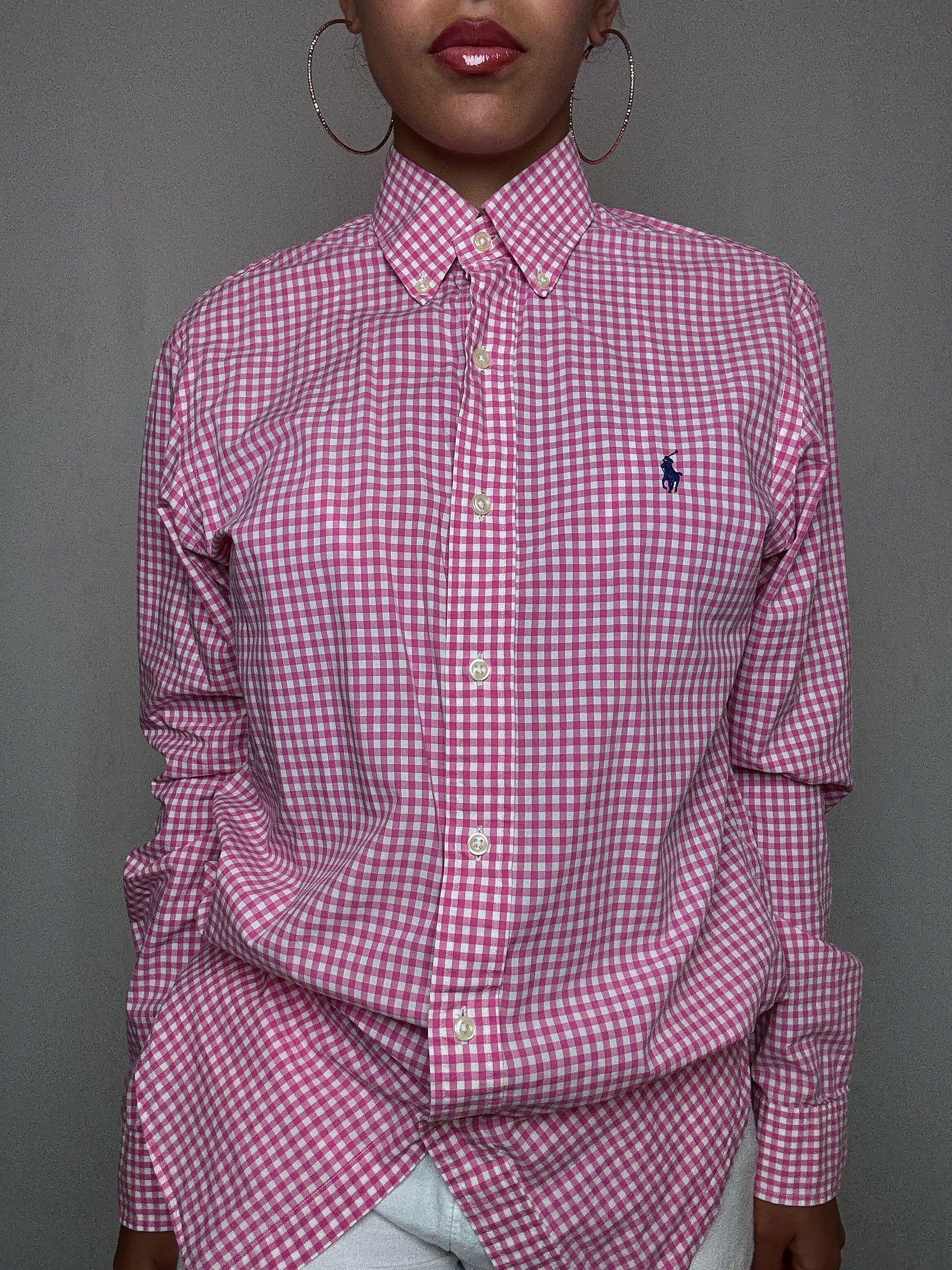 Chemise à carreaux Ralph Lauren S vintage