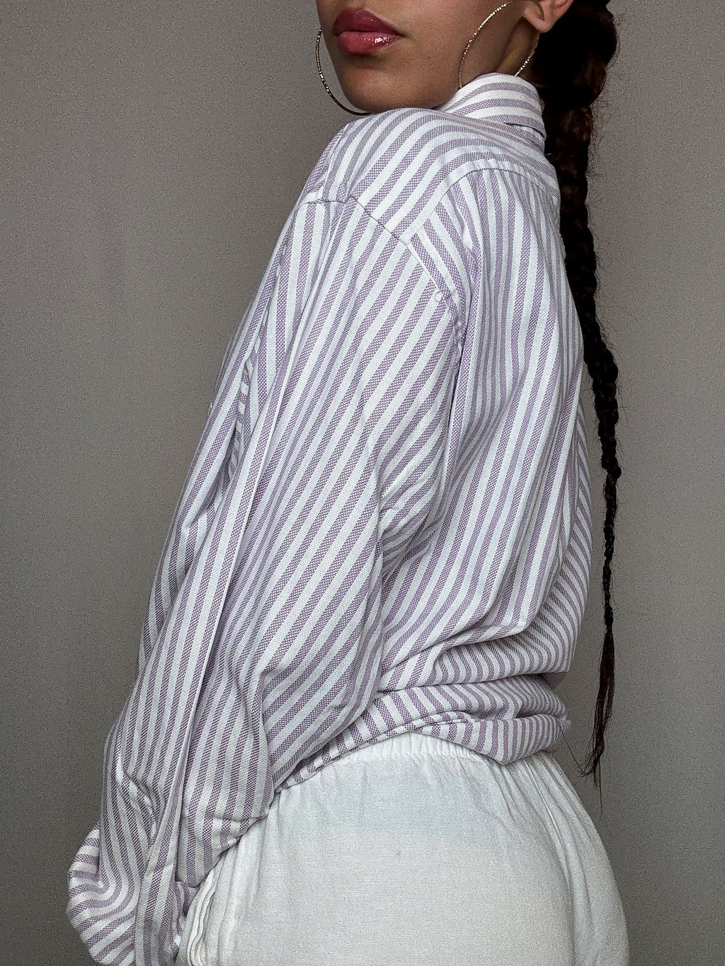 Chemise rayée Lila Lacoste L vintage