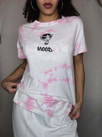 Ausgebleichtes rosa T-Shirt Super Nana S vintage