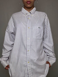 Chemise rayée Lila Lacoste L vintage