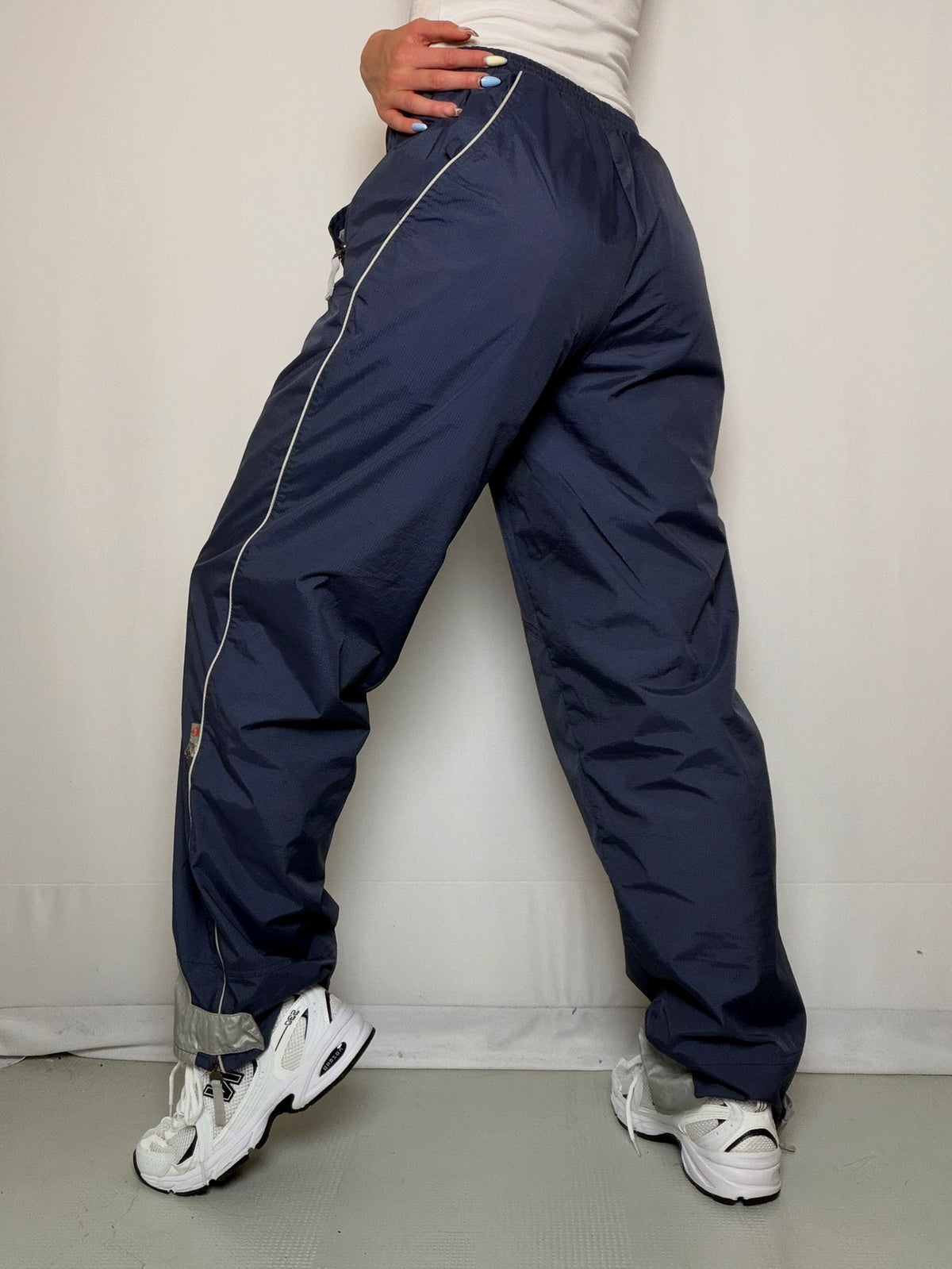 Pantalon technique bleu Nike M vintage