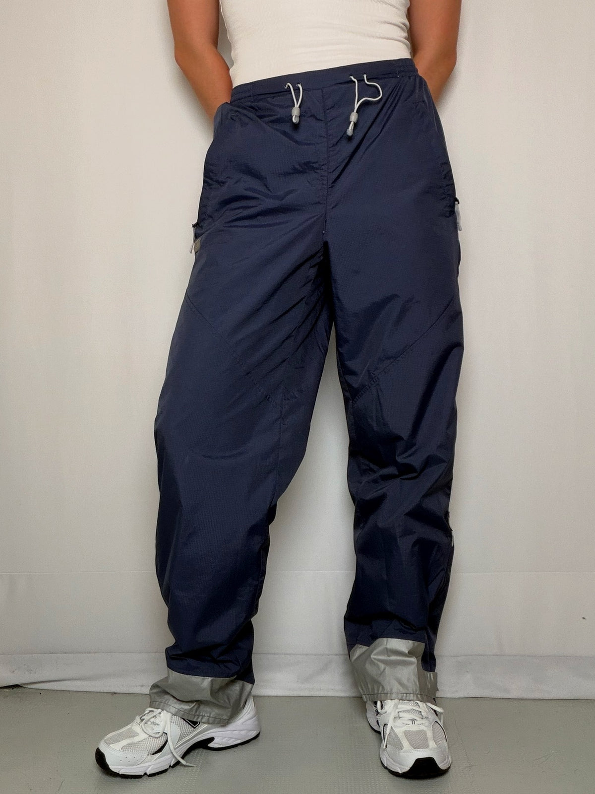 Pantalon technique bleu Nike M vintage