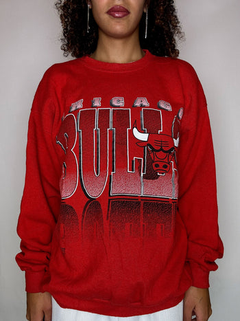 Sweat rouge CHICAGO BULLS XL vintage