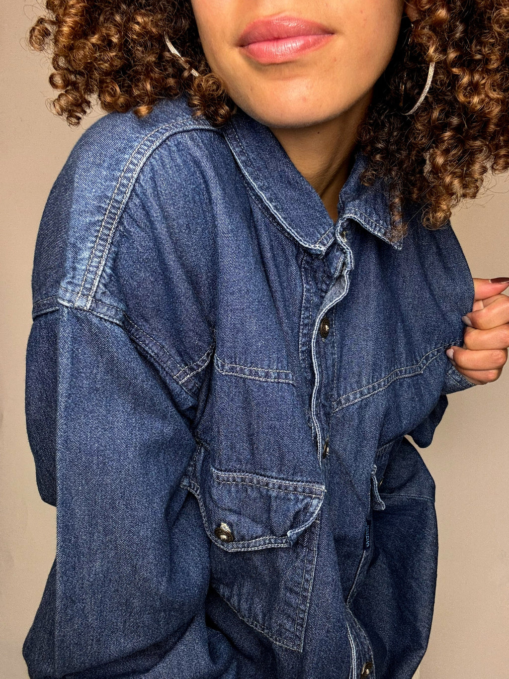 Vintage L/XL Jeanshemd
