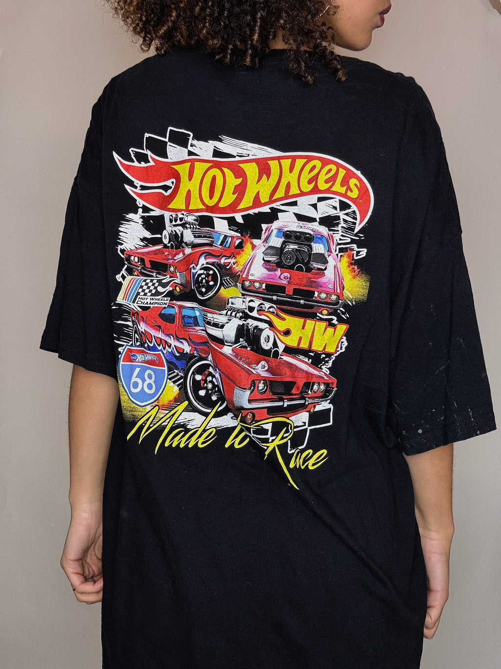 Schwarzes Hot Wheels Vintage-T-Shirt XXL