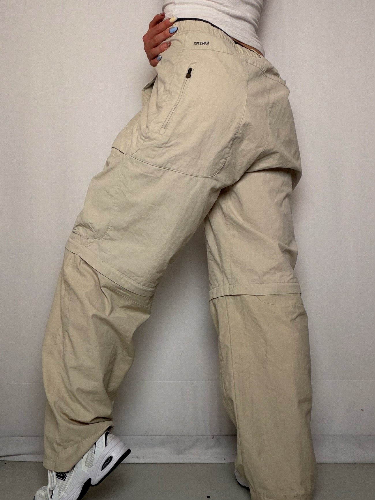 Pantalon technique beige Adidas L vintage