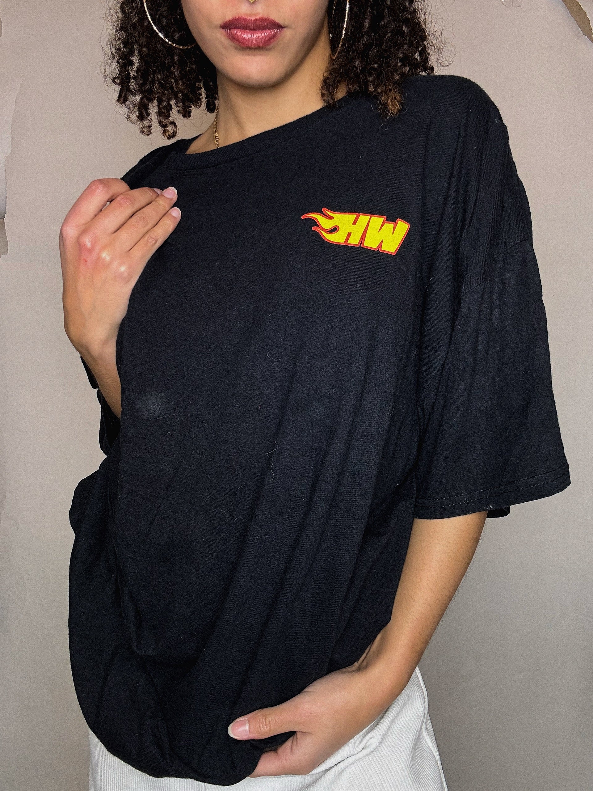 Schwarzes Hot Wheels Vintage-T-Shirt XXL