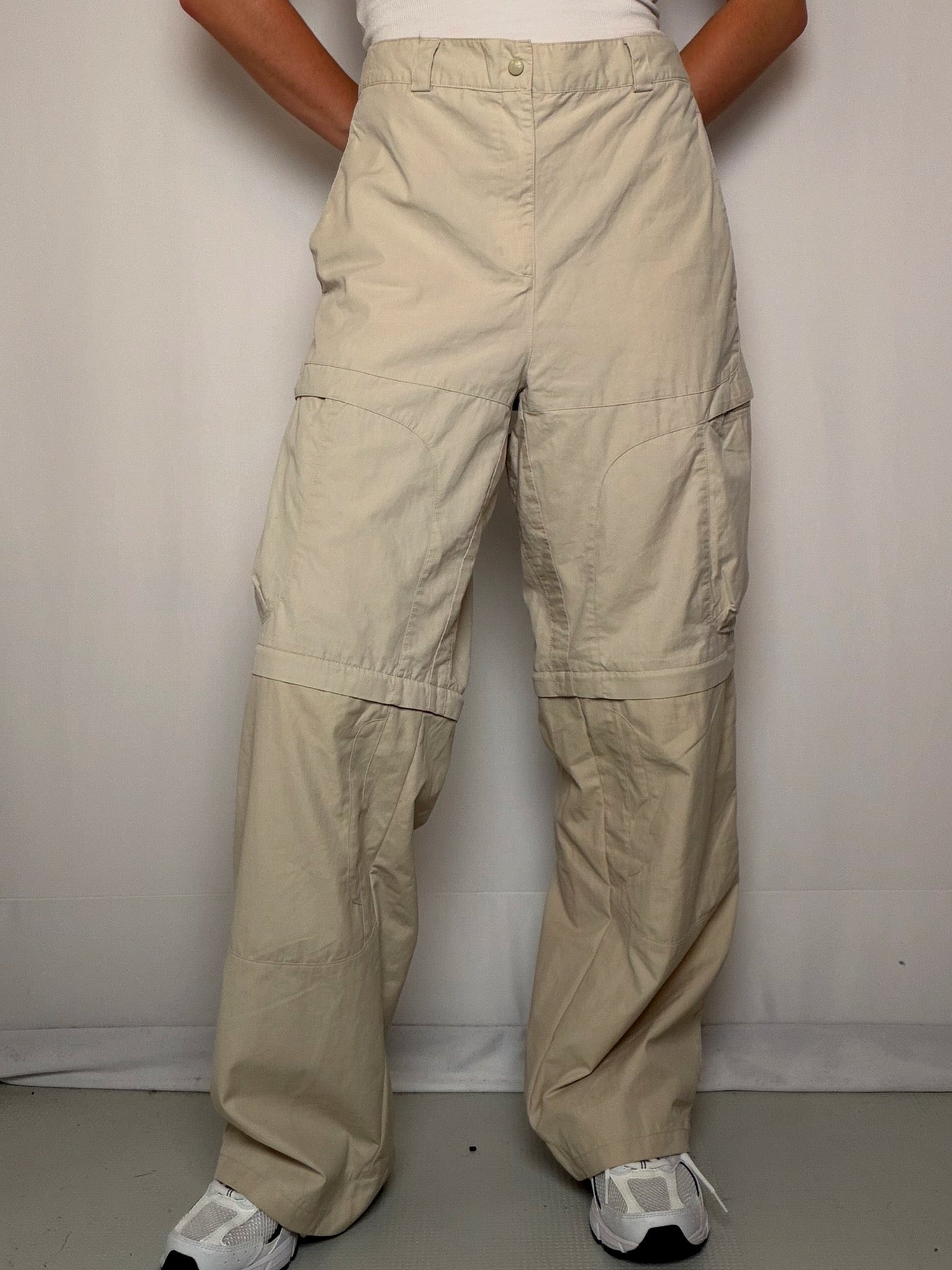 Pantalon technique beige Adidas L vintage